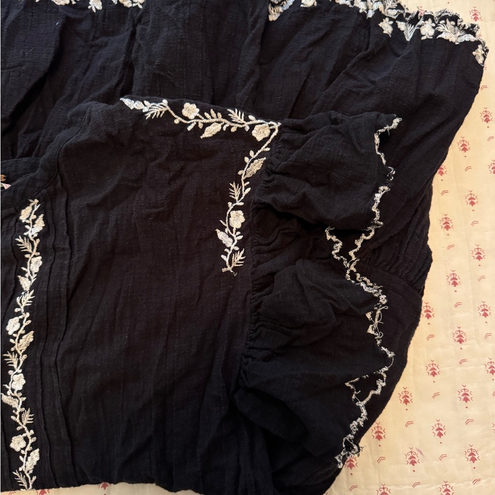 FREE PEOPLE Santiago Embroidered Mini Endless Summer Dress Size M - Picture 10 of 10